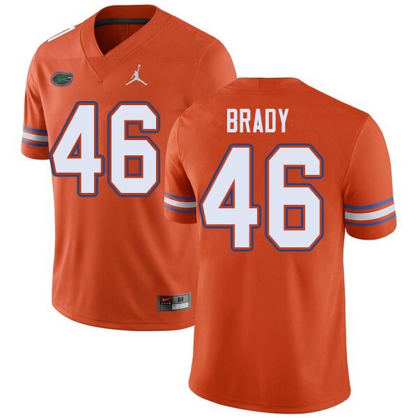 Jordan Brand Men #46 John Brady Florida Gators College Football Jerseys Orange